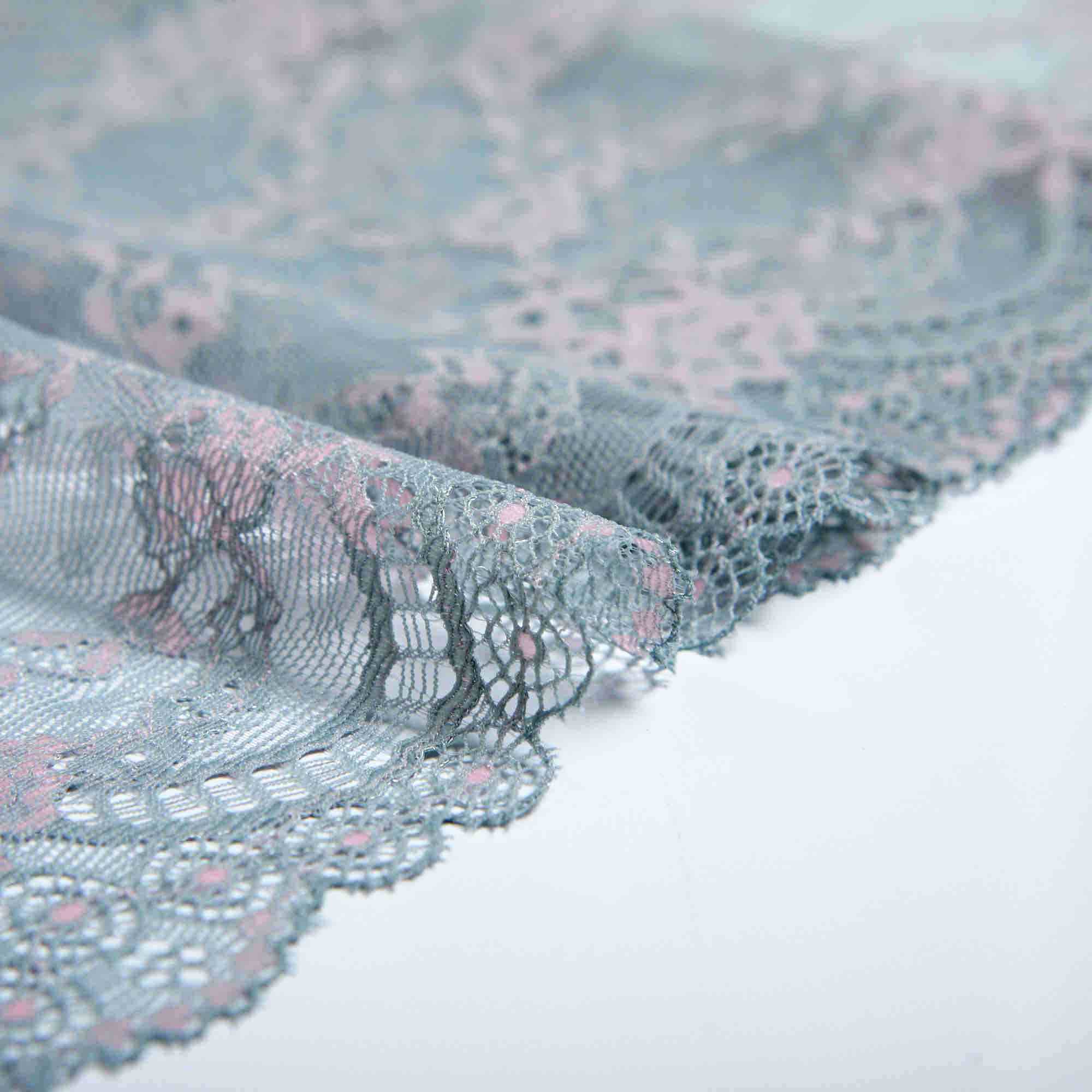 Кружево Эластичное H6085M (Серый, HR000717, БП)