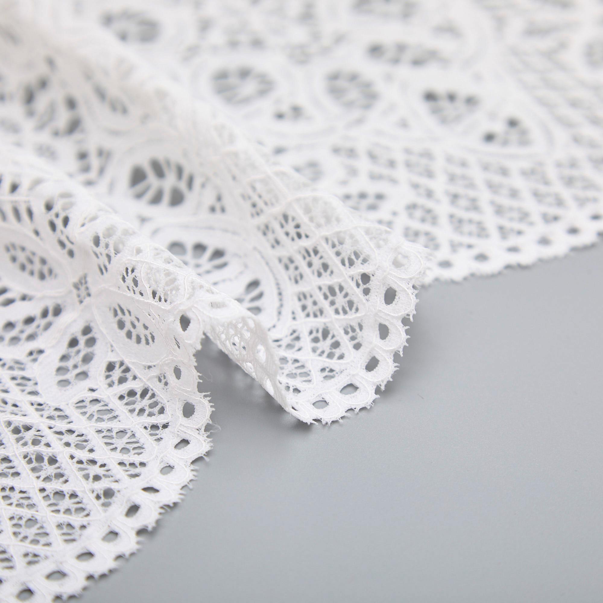 Кружево Эластичное J6081FAA (Белый, Стандарт, БП)
