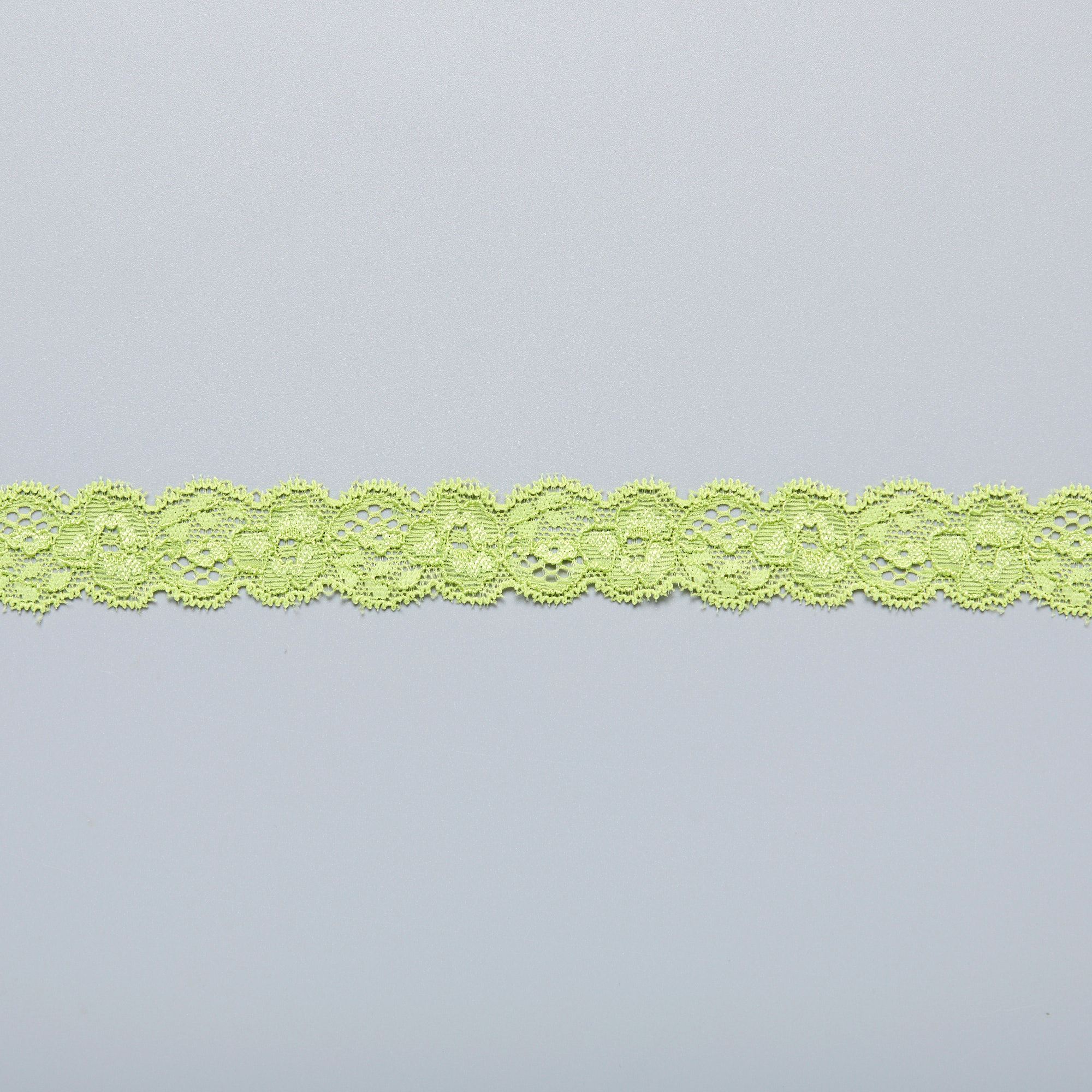 Кружево Эластичное Узкое 6714 (Зеленый, A14014295, БП)