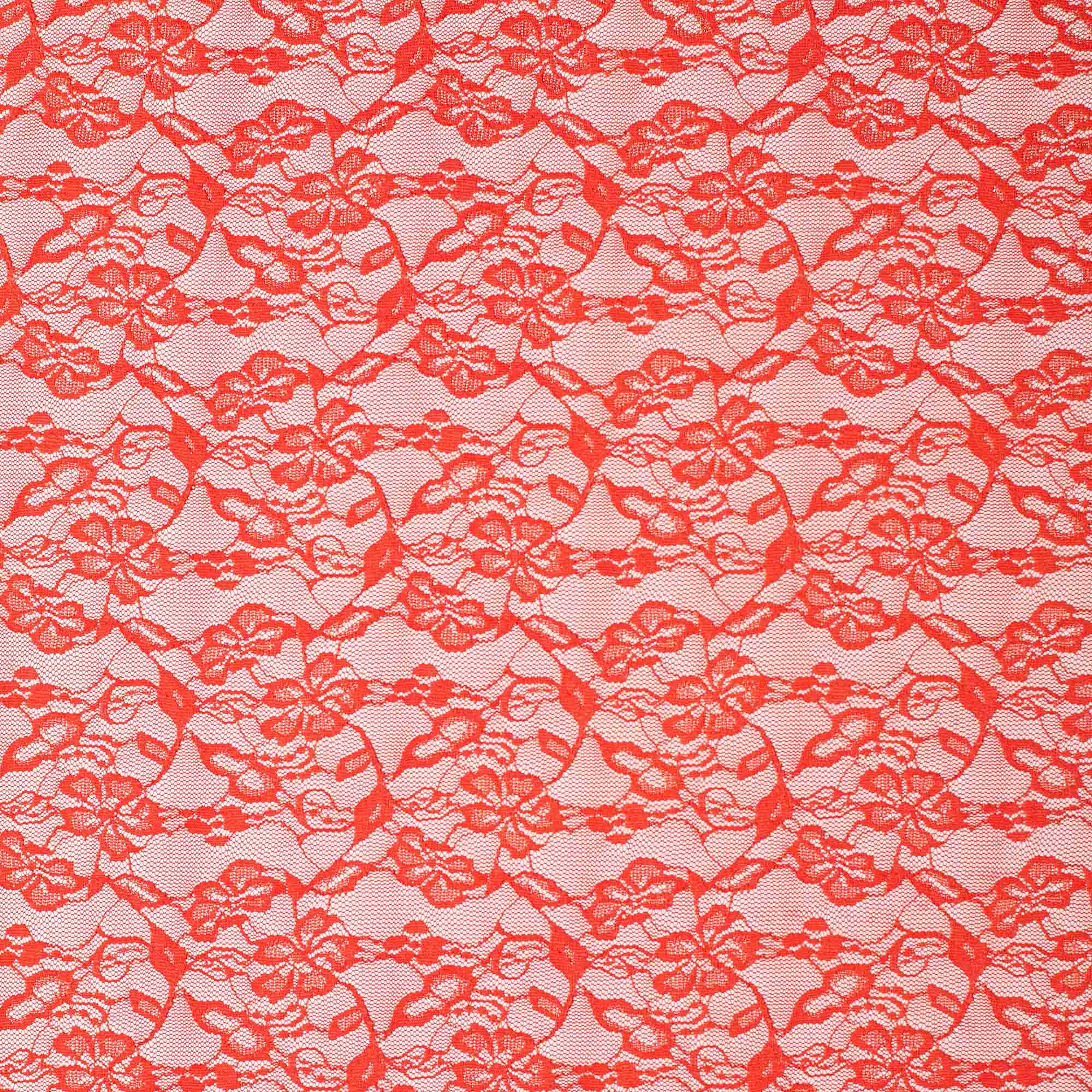 Кружевное Эластичное Полотно L02116D (Оранжевый, S140307085, БП)