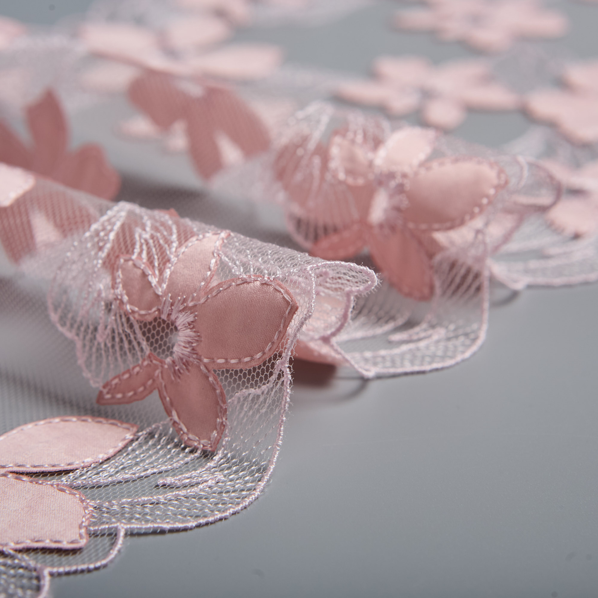 Вышивка На Сетке Неэластичной 113499 (Розовый, K62494, БП)