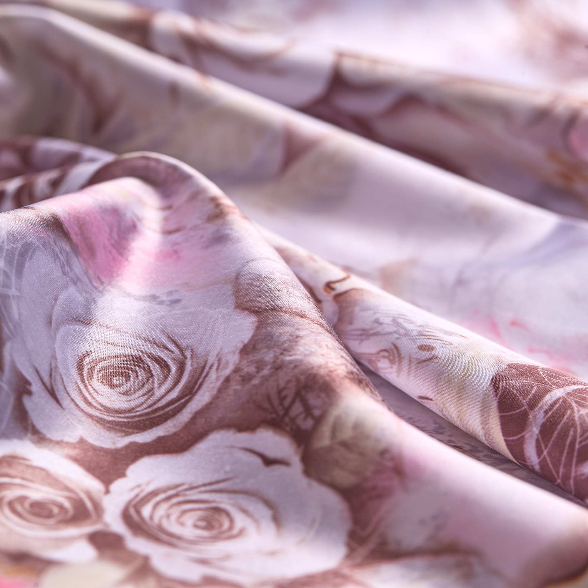 Сатин Эластичный Принт D10110508 66023a kp164 (Розовый, 66023a, БП)