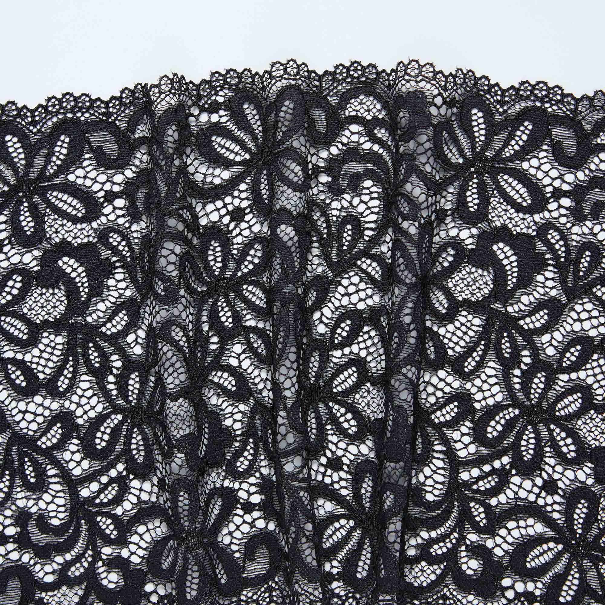 Кружево Эластичное HR397A (Черный, B10, БП)