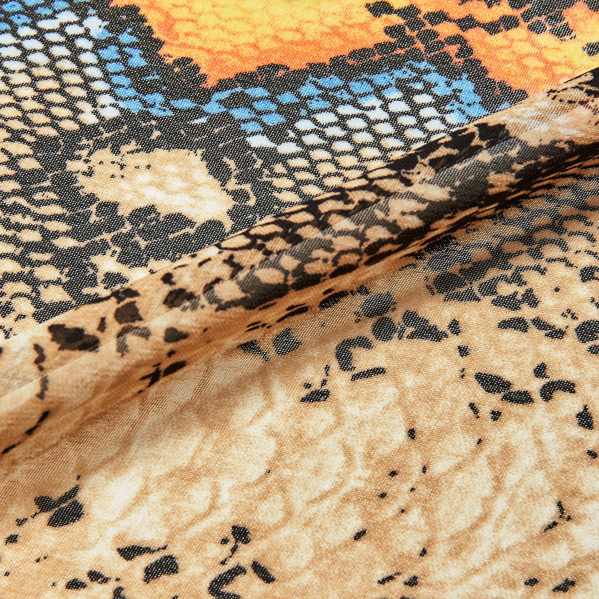 Шифон Принт EGQ-1178 (Бежевый, ENP-20077, БП)