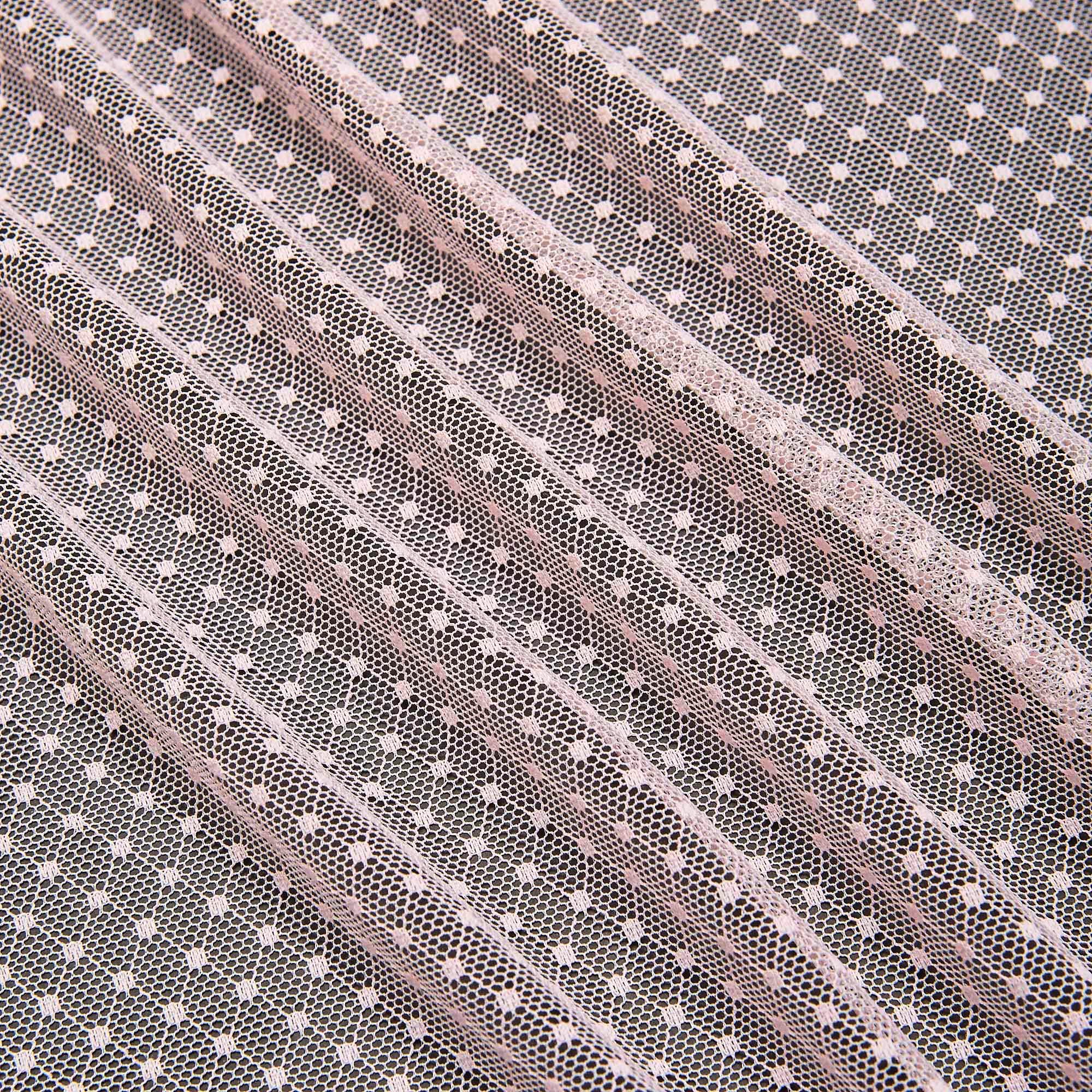 Сетка Эластичная Фактурная L194 (Розовый, N17041144B, БП)