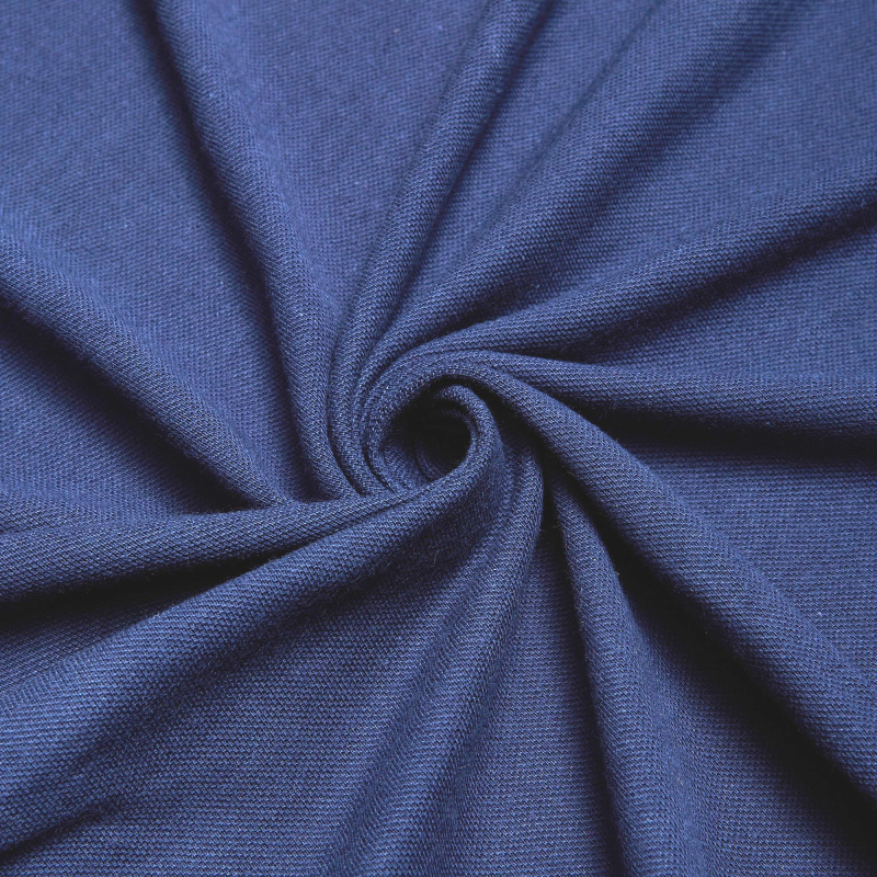 Хлопок трикотажный PIQUE V412646 (Синий, V544646, БП)
