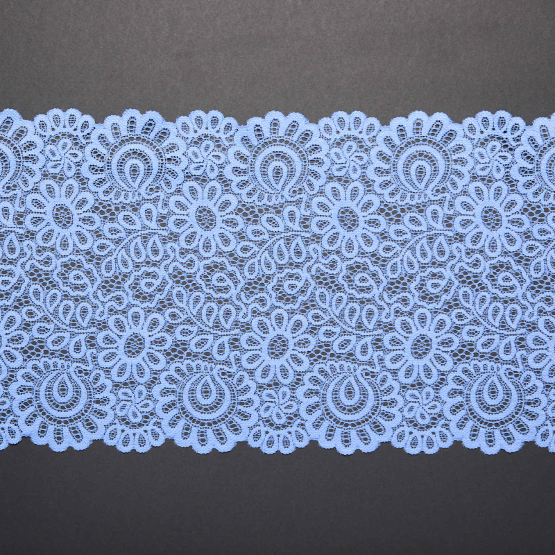 Кружево Эластичное L07725D (Голубой, S150320204, БП)