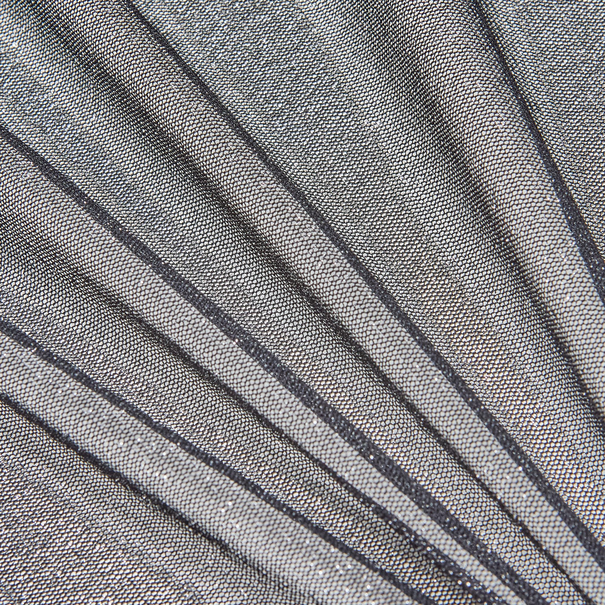 Сетка эластичная декоративная a2126-1 (Черный, стандарт, 19-4007)