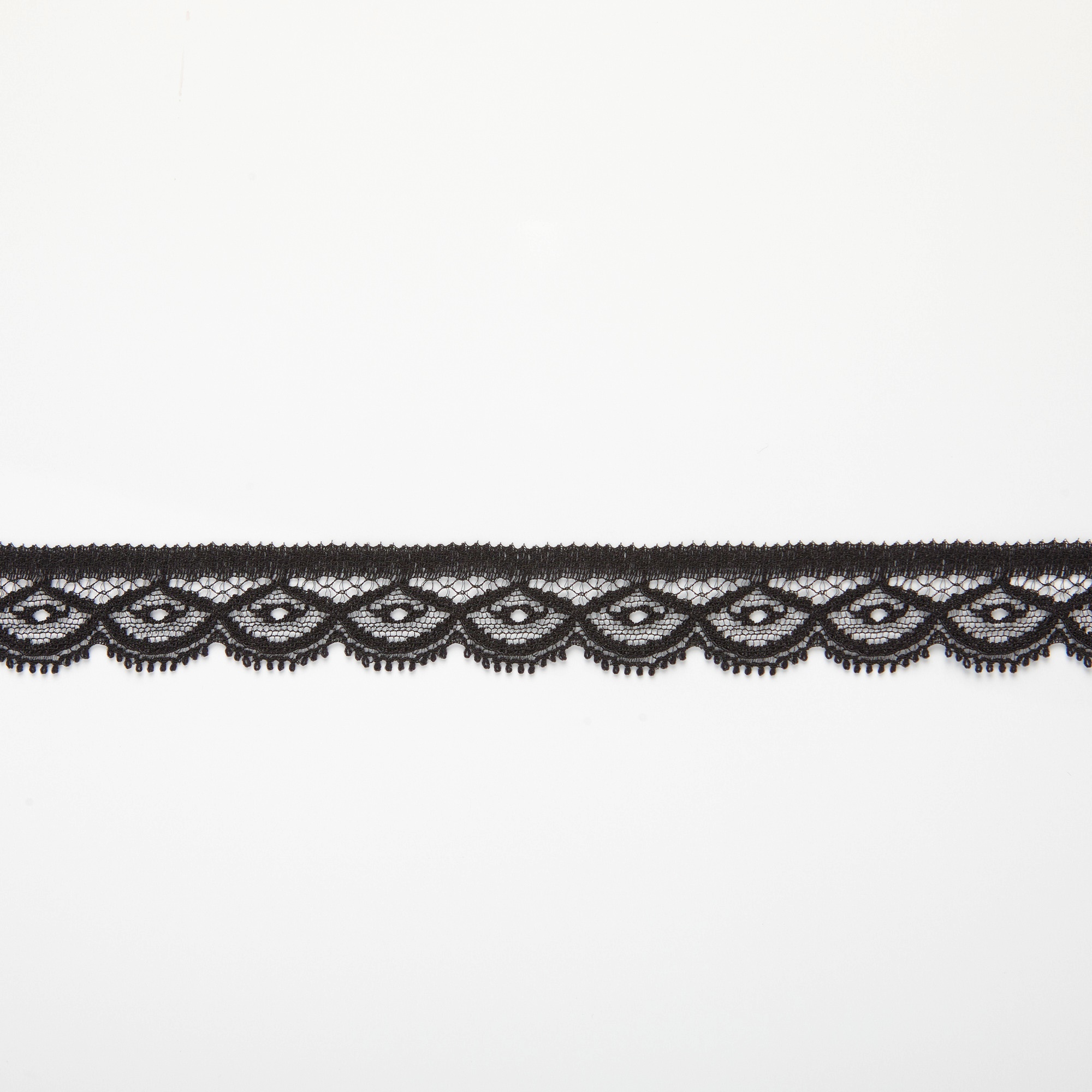 Кружево Эластичное Узкое 143998 (Черный, Стандарт, БП)
