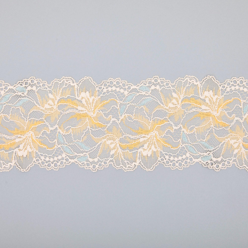 Кружево Эластичное Узкое UK525Q (Желтый, MG000329C, БП)