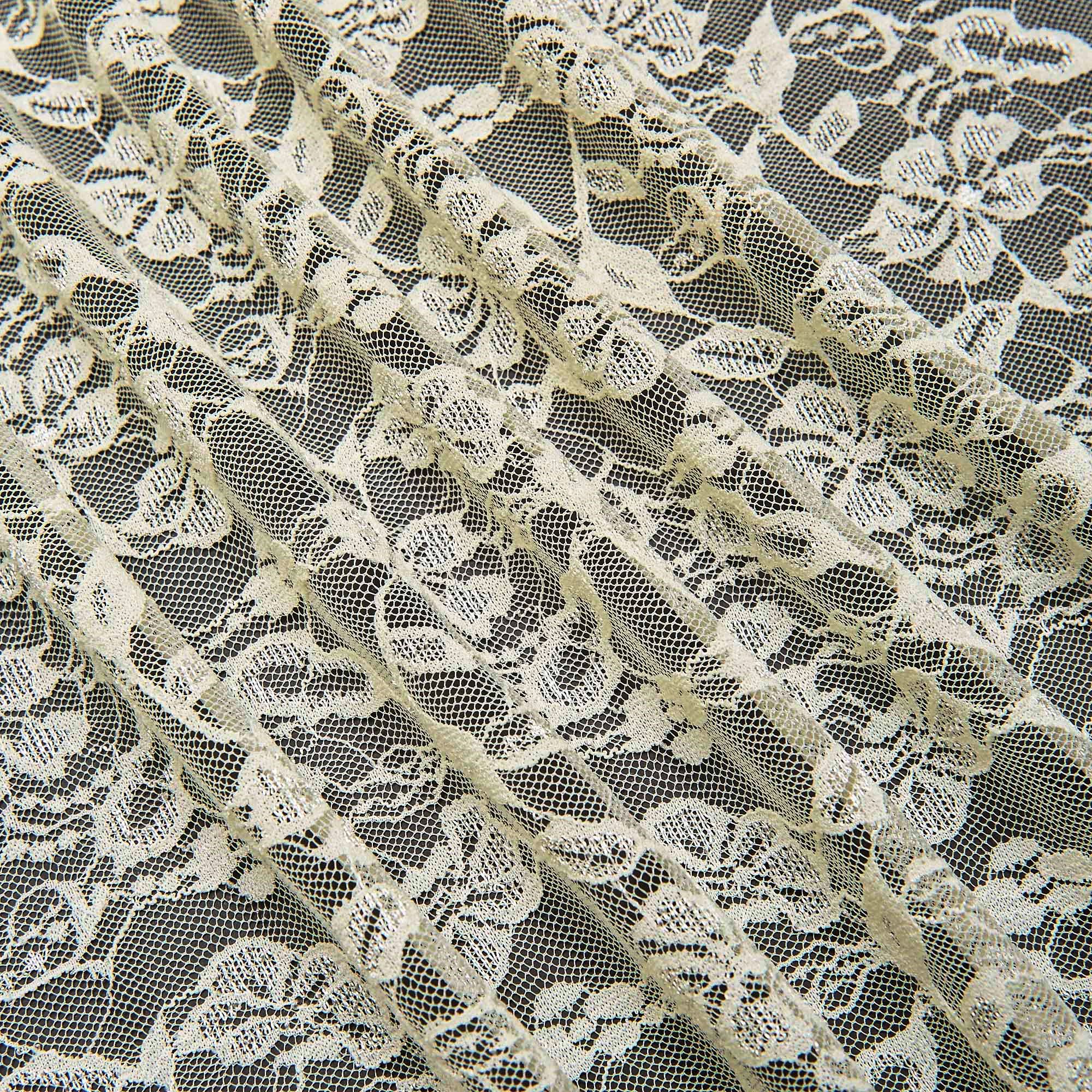 Кружевное Эластичное Полотно L02116D (Айвори, 140/3238, БП)