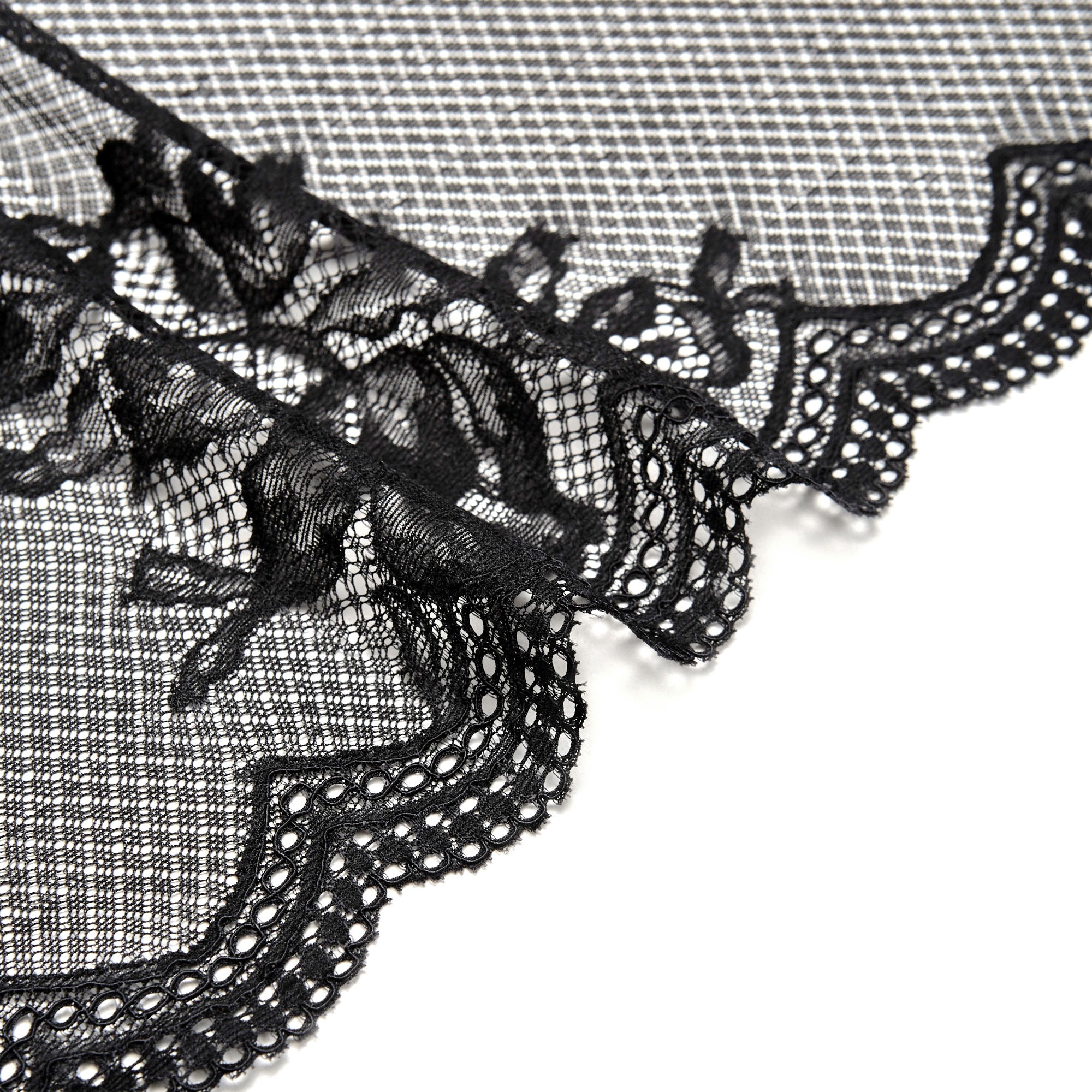 Кружево Эластичное J6059FAA (Черный, Стандарт, БП)