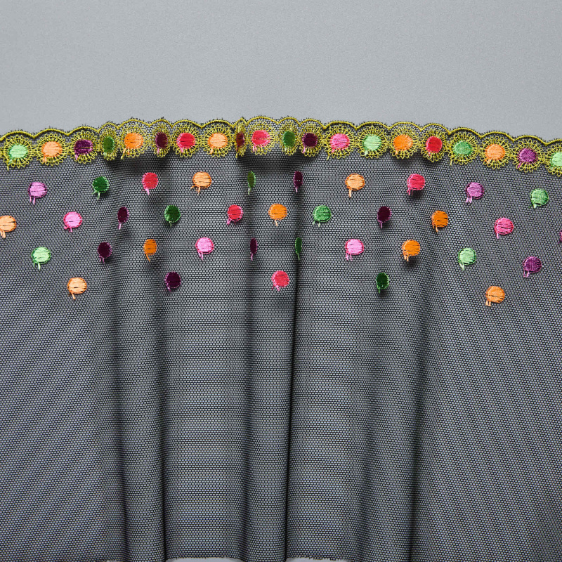 Вышивка на сетке неэластичной ENT00303A (Черный, 031, БП)