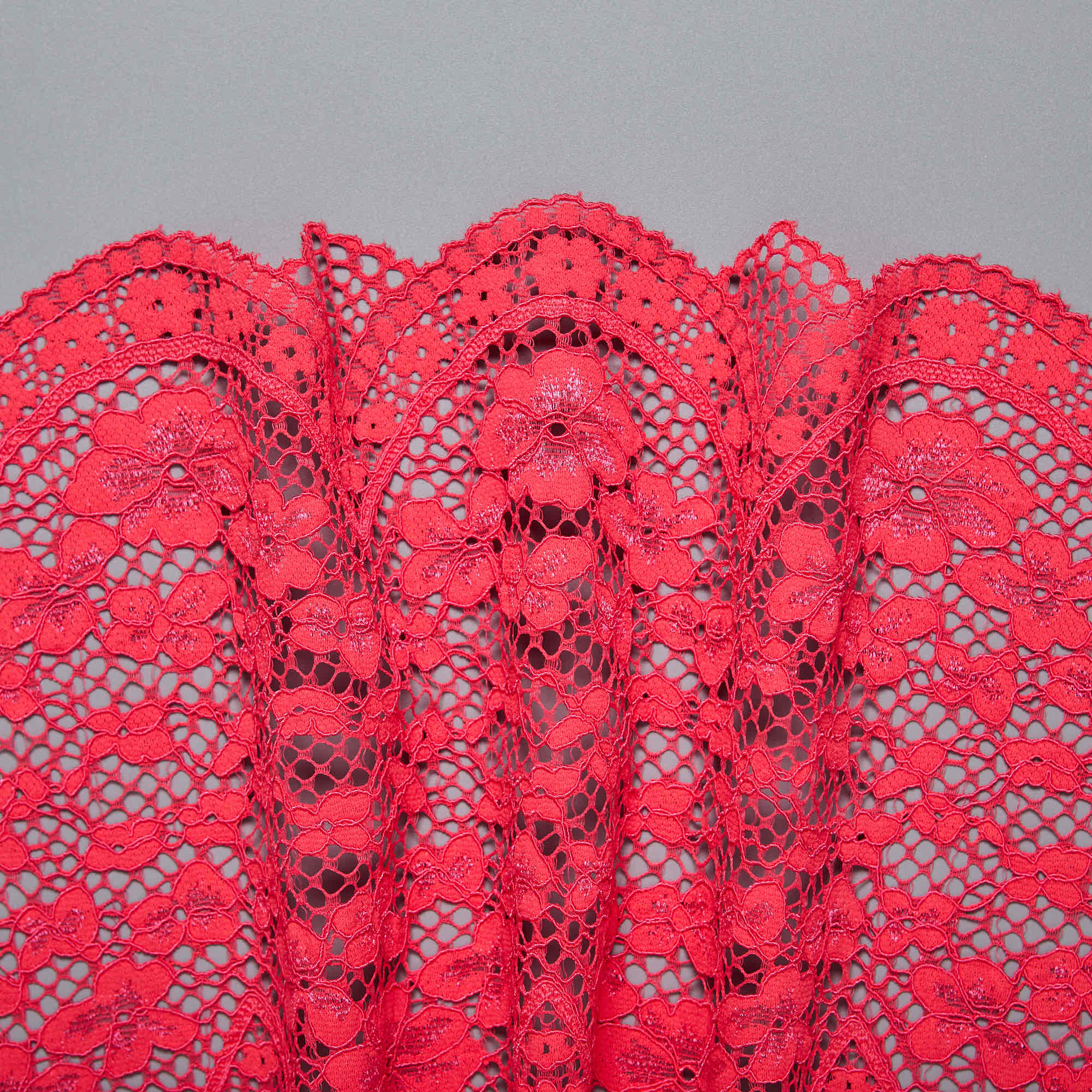 Кружево Эластичное HD090A (Красный, K0001696A, БП)