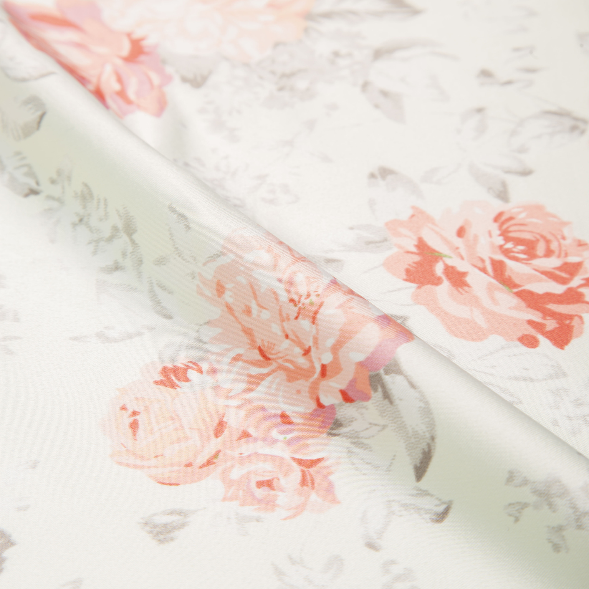 Сатин Эластичный Принт W20-13B P (Желтый, rose print, БП)