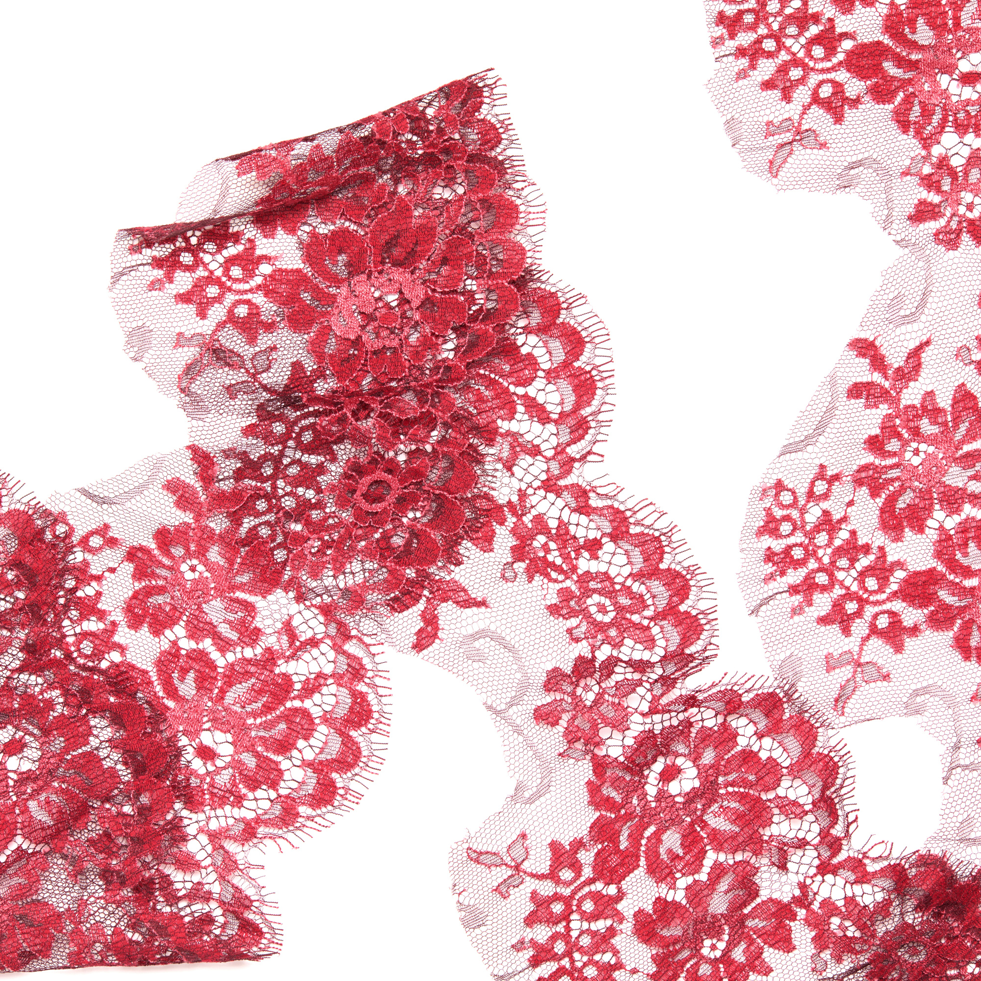 Кружево Неэластичное 184040-G21-NV004-022 (Красный, B631, БП)