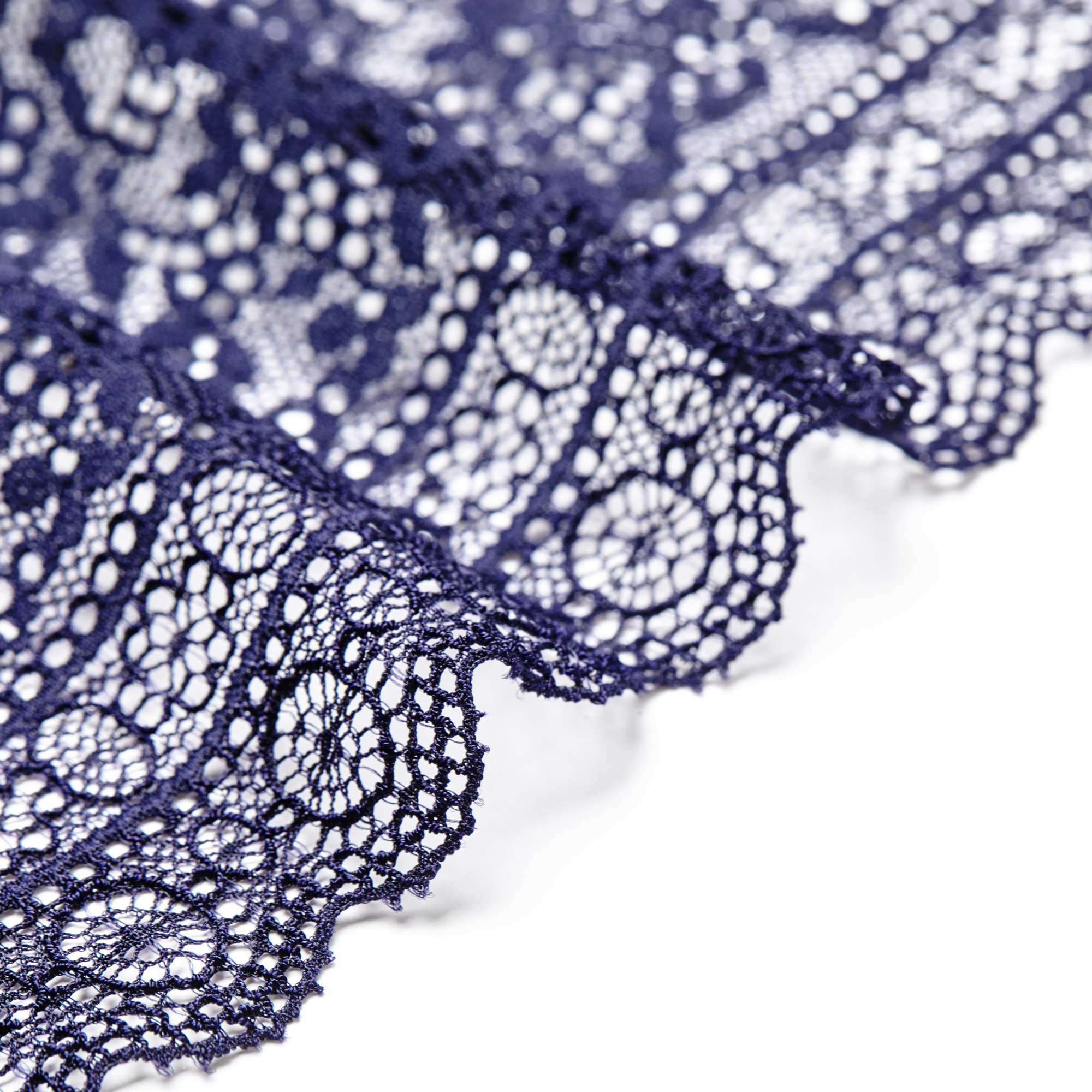 Кружево эластичное h6224a (Синий, L0019682A, БП)