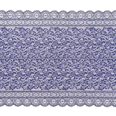 Кружево эластичное h6224a (Синий, L0019682A, БП)