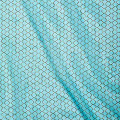 Шелк принт wh10146-8a (Голубой, blue romb, БП)