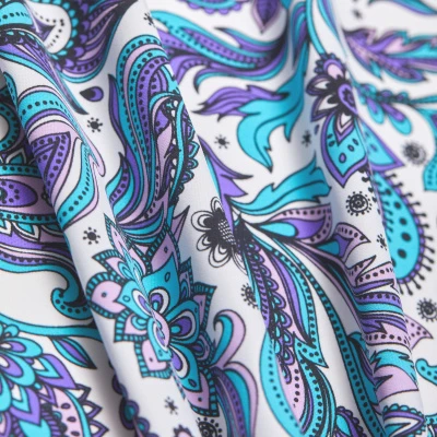 Микрофибра принт stt163p (Бирюзовый, Feather A Blue, БП)