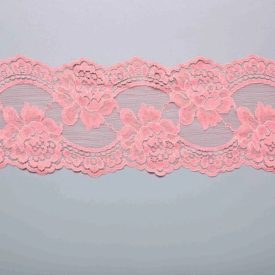 Кружево Эластичное M05265.15 (Розовый, pink, БП)
