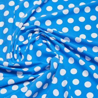 Микрофибра принт stt163p (Голубой, Silky Dot Blue, БП)