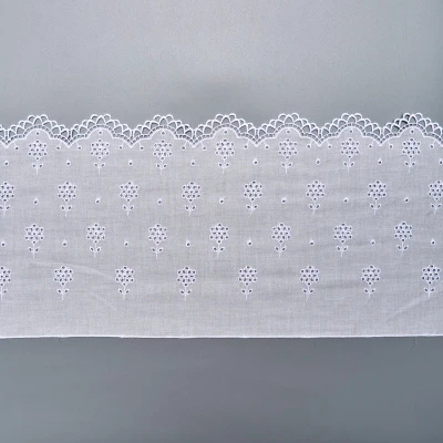 Вышивка на хлопке ENT01987A (Белый, 037, БП)