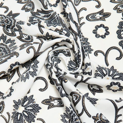 Микрофибра принт stt163fp (Белый, Wild Foil/Navy, БП)