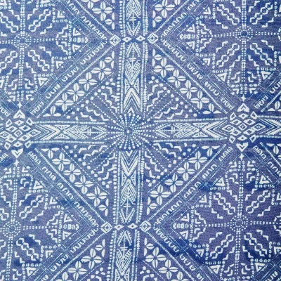 Шелк принт wh10146-8a (Синий, BANDANA, БП)