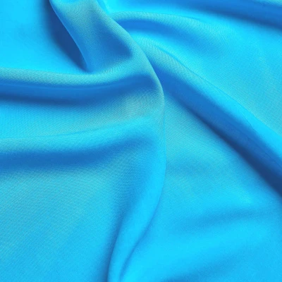 Вискоза тканая 14006 (Голубой, Bright Blue, БП)