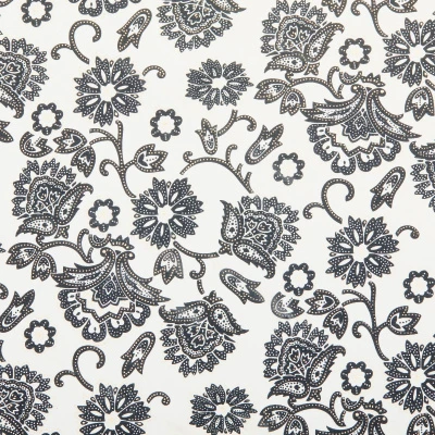 Микрофибра принт stt163fp (Белый, Wild Foil/Navy, БП)