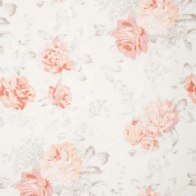 Сатин Эластичный Принт W20-13B P (Желтый, rose print, БП)