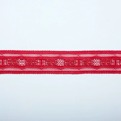 Кружево Эластичное Узкое 170/86059 (Красный, Red, БП)
