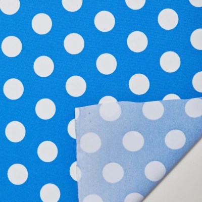 Микрофибра принт stt163p (Голубой, Silky Dot Blue, БП)