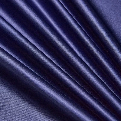 Сатин Эластичный W20-13B (Синий, ZW-064A, БП)