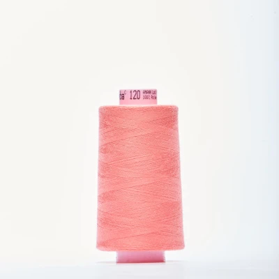 Нитки армированные saba 120 (Коралловый, 1402, БП)