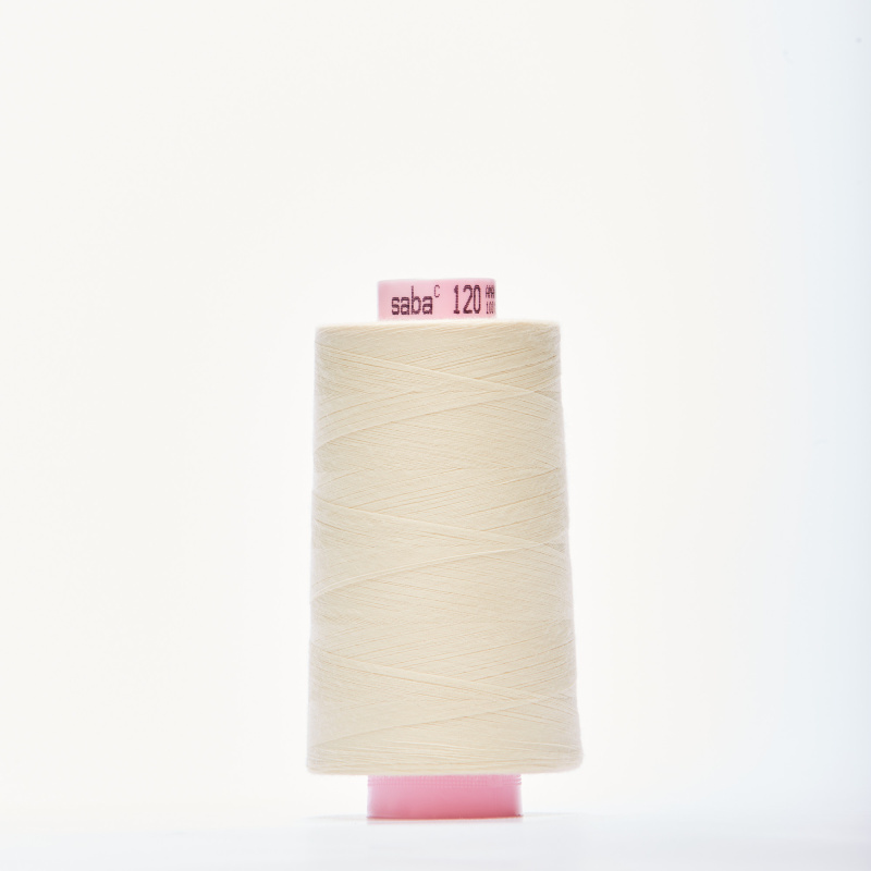 Нитки армированные saba 120 (Айвори, 5018, БП)