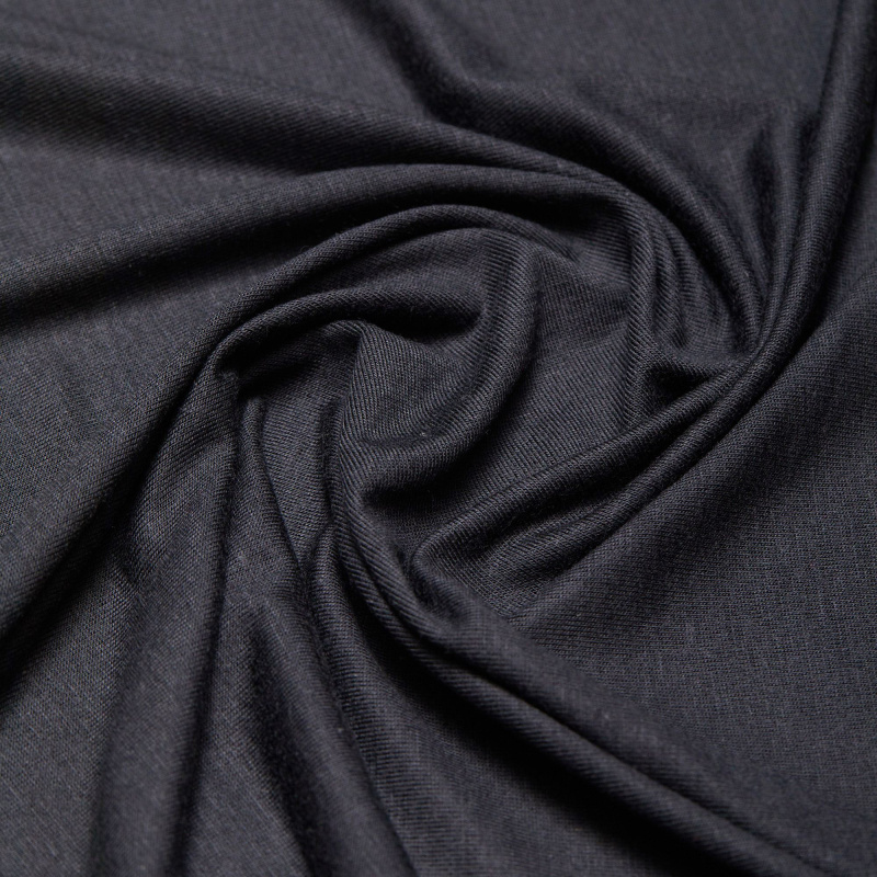 Вискоза трикотажная XT-3 (Черный, стандарт, 19-4007)