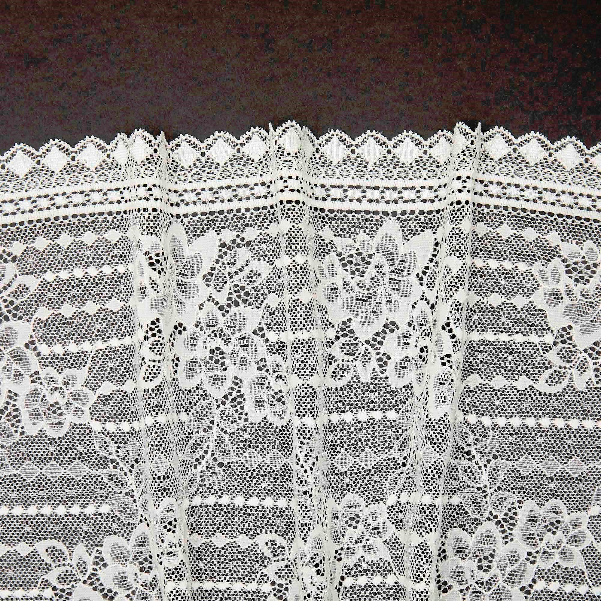 Кружево эластичное V63510 (Айвори, QH240228117A, 11-0103)