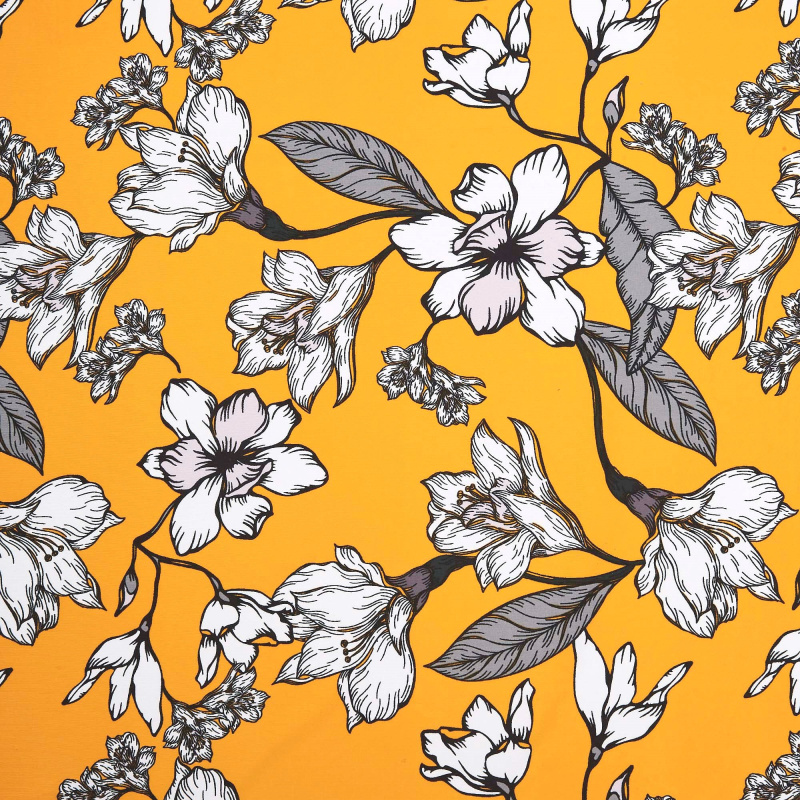 Микрофибра Принт ZH1186 (Желтый, CA635848-1E, БП)