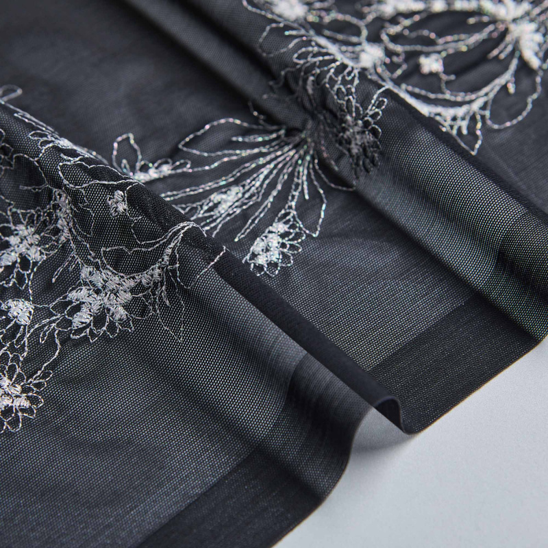 Вышивка На Сетке Эластичной 415040 (Черный, K55664, БП)