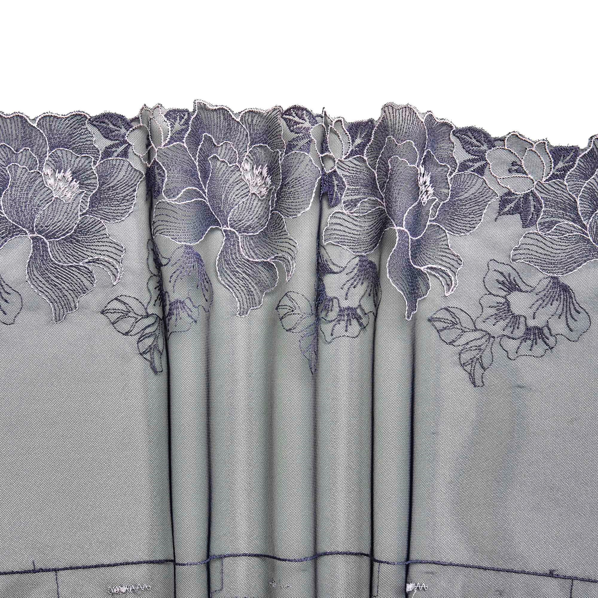 Вышивка на сетке неэластичной ENT01961A (Синий, 203, 19-3933)