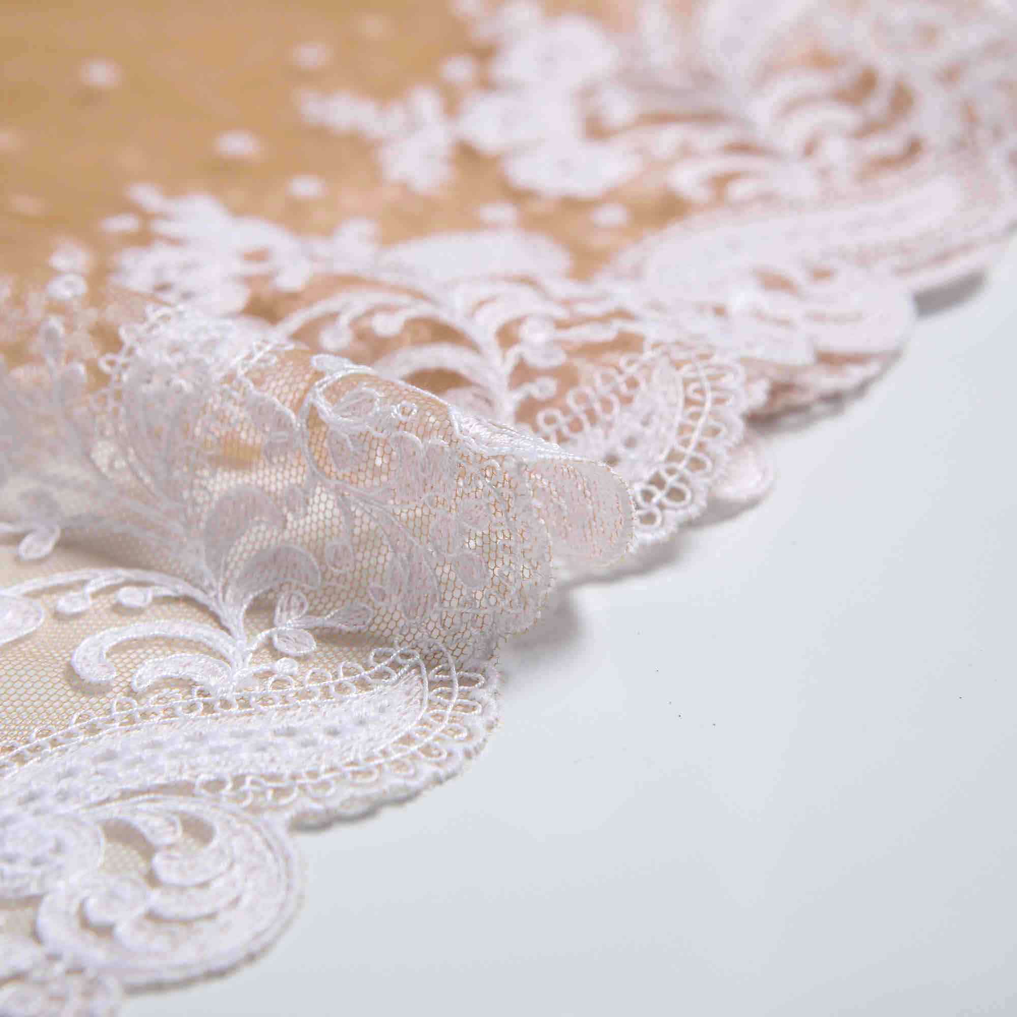 Вышивка На Сетке Неэластичной 421679-6485 (Белый, 3534/13, БП)