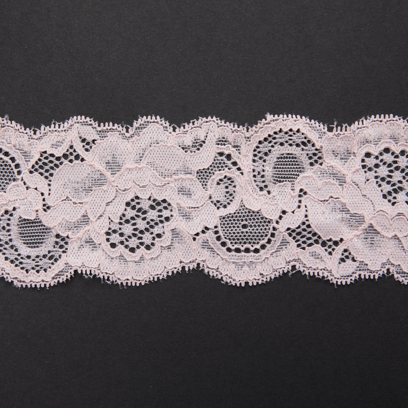 Кружево Эластичное Узкое 606060 (Розовый, C14033875, БП)