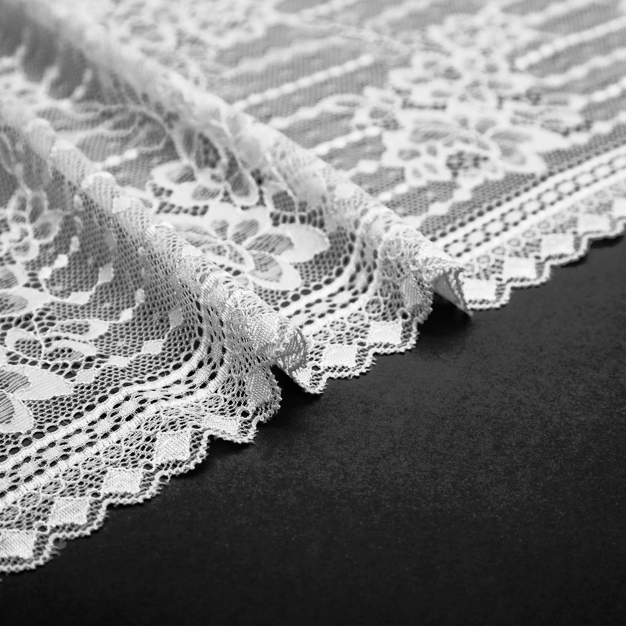 Кружево эластичное V63510 (Сиреневый, QH240320054A, 14-4110)