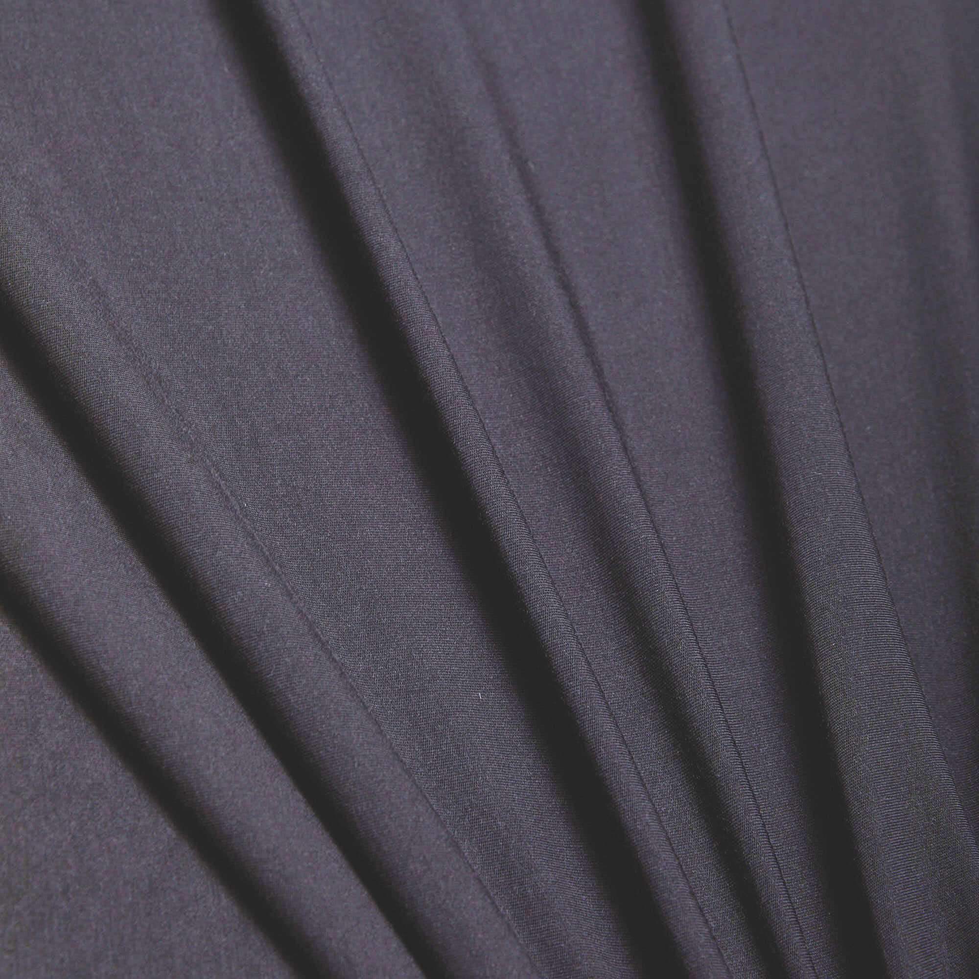 Модал трикотажный ZF829 (Черный, стандарт, 19-4007)