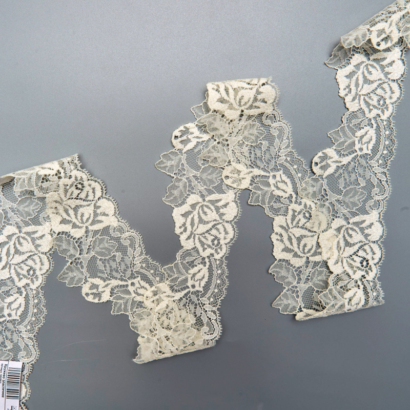 Кружево эластичное 105195/2 (Айвори, 11-0701, 11-0701)