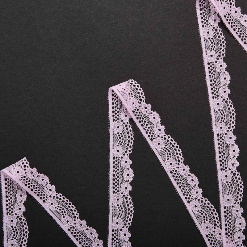 Кружево Эластичное Узкое P1530A (Розовый, V0010028A, БП)