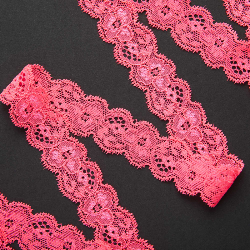 Кружево Эластичное Узкое 6714 (Розовый, YA14018044, БП)