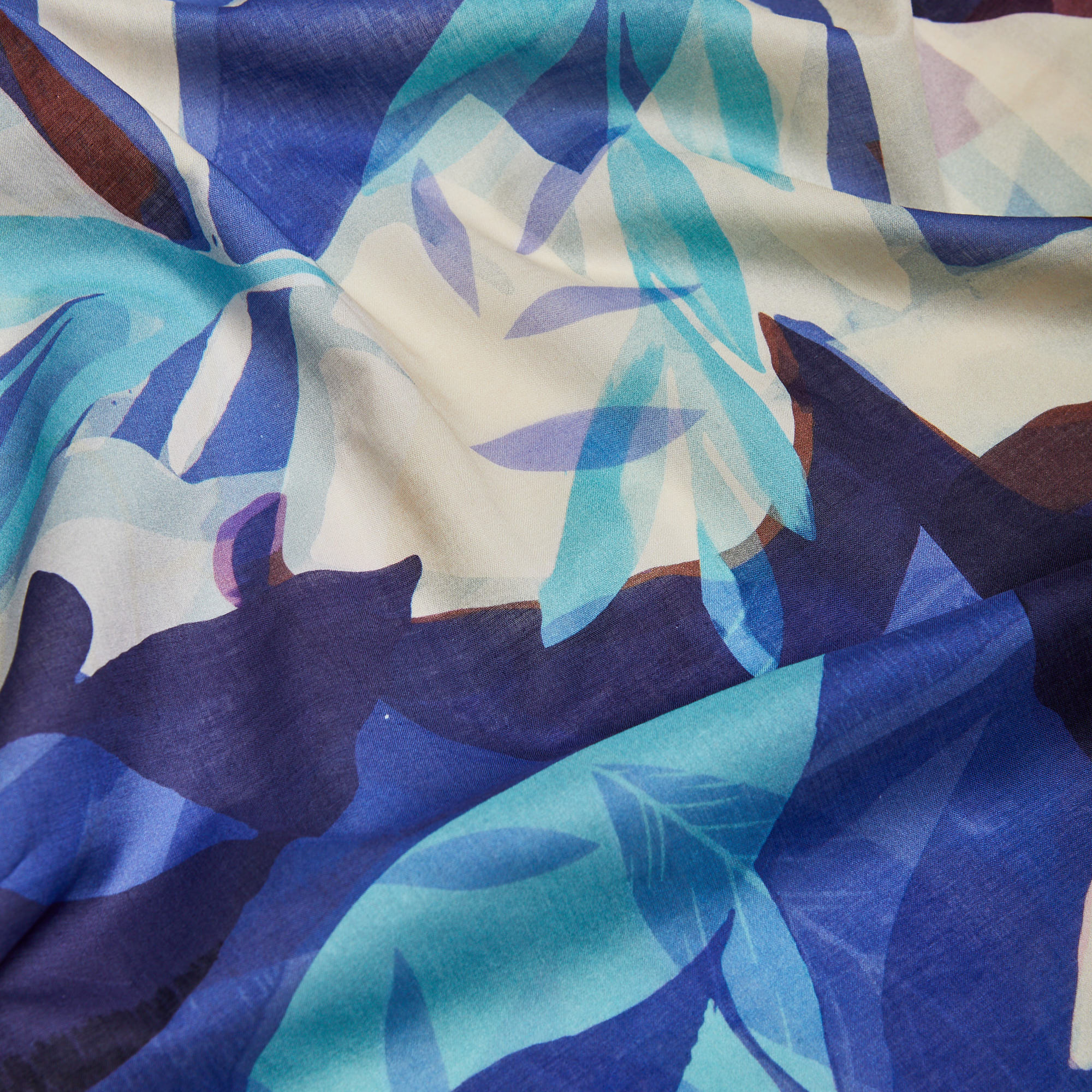 Хлопок тканый принт Long Care (Айвори, Айвори, 12-0304)